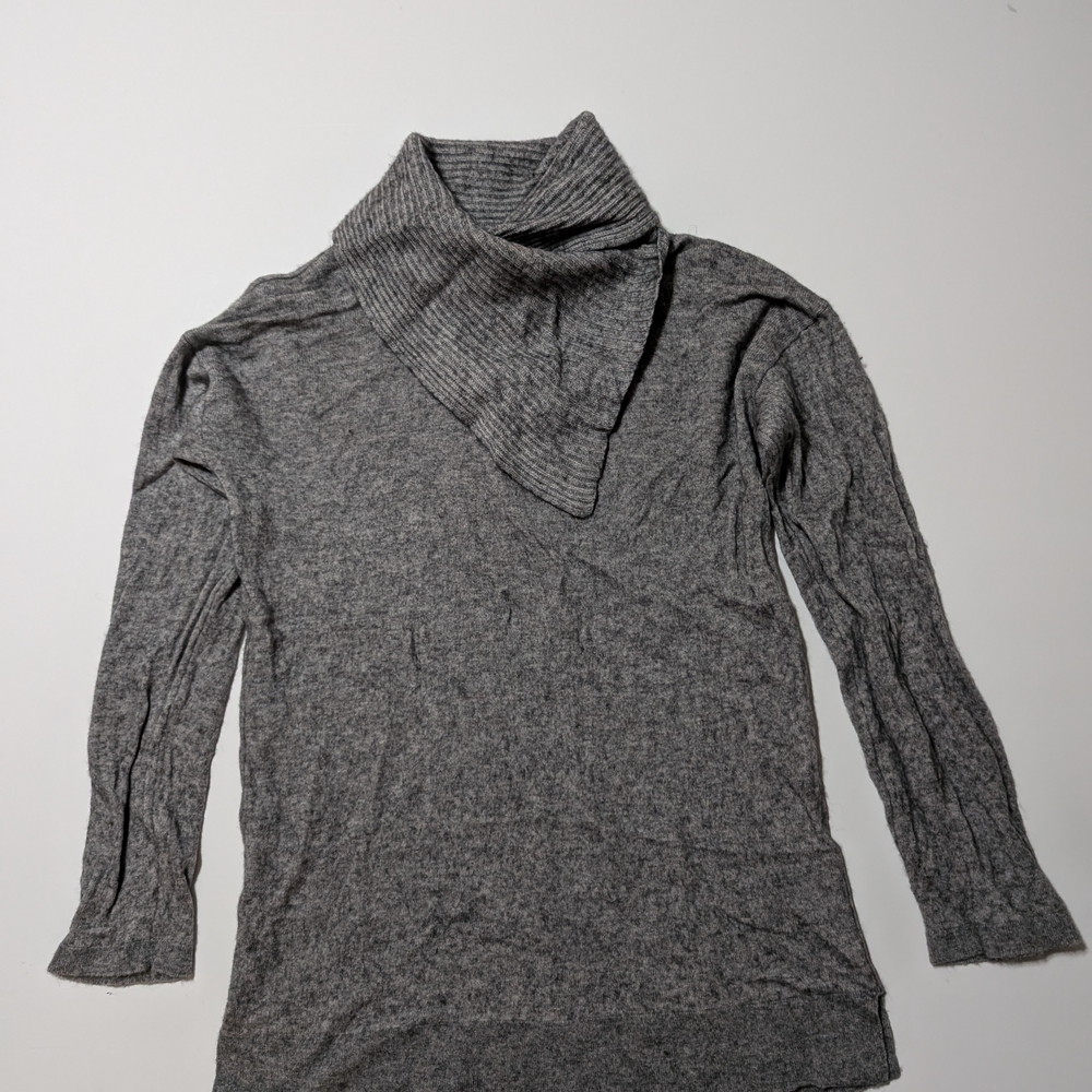 Celeste Gray Cowl Neck Sweater